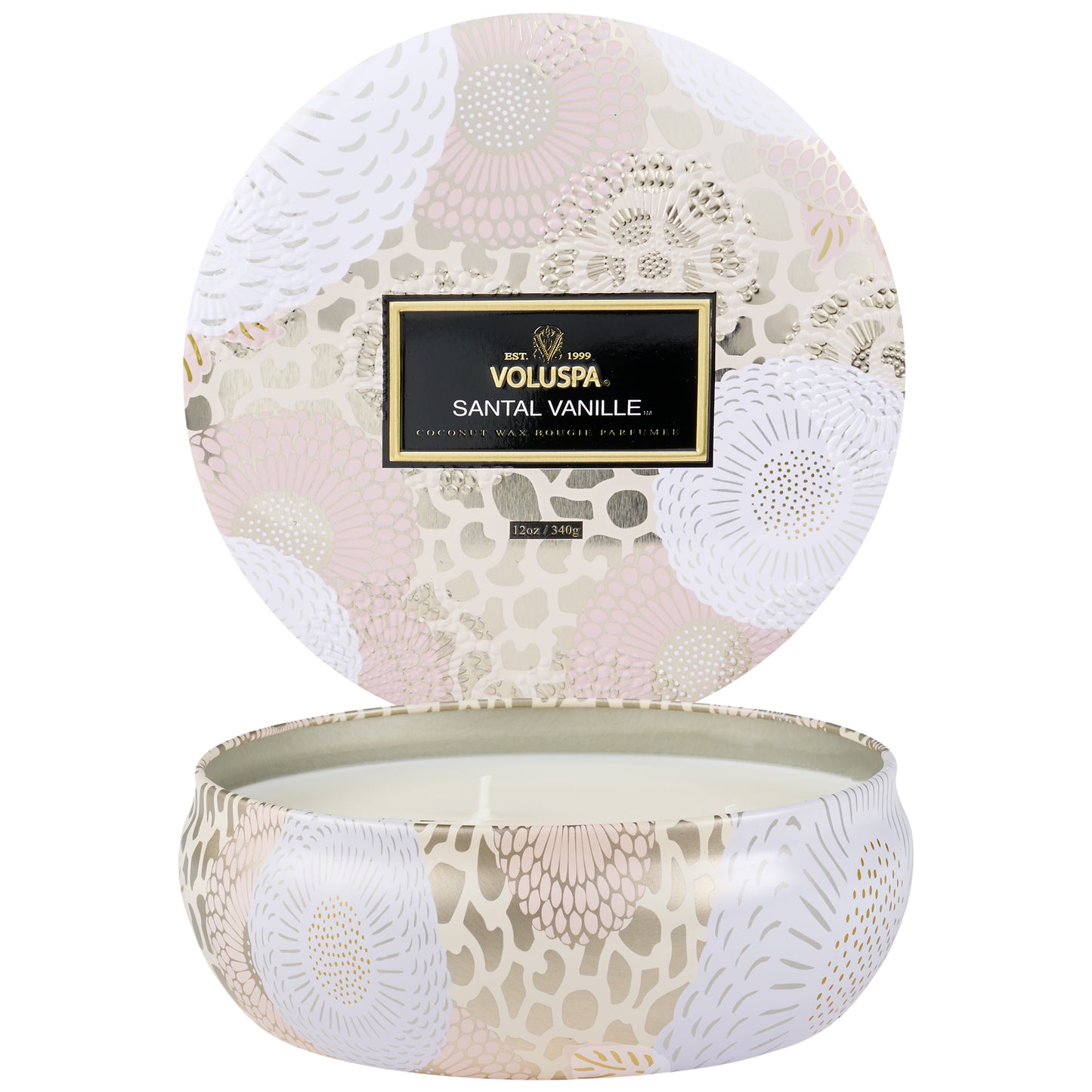 VANILLA SANTAL - 3 METAL WICKS