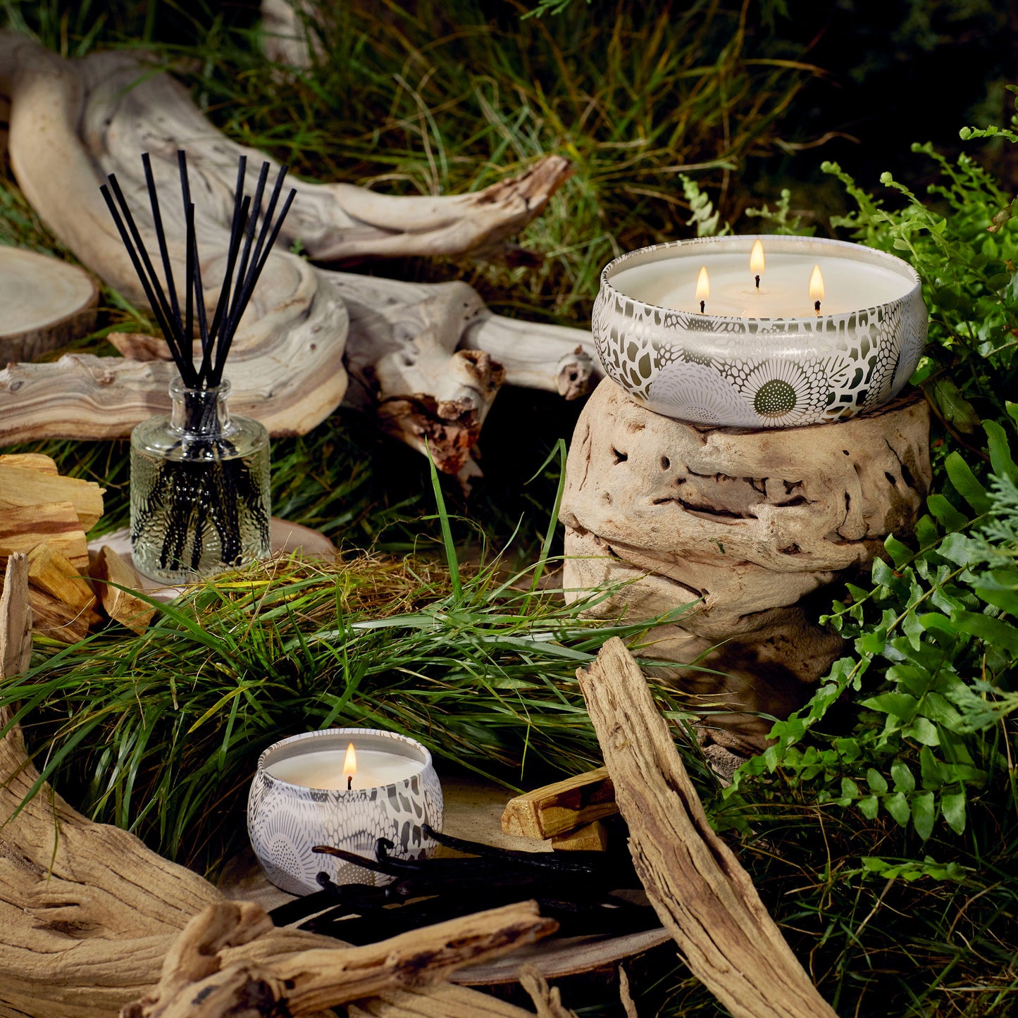 VANILLA SANTAL - 3 METAL WICKS