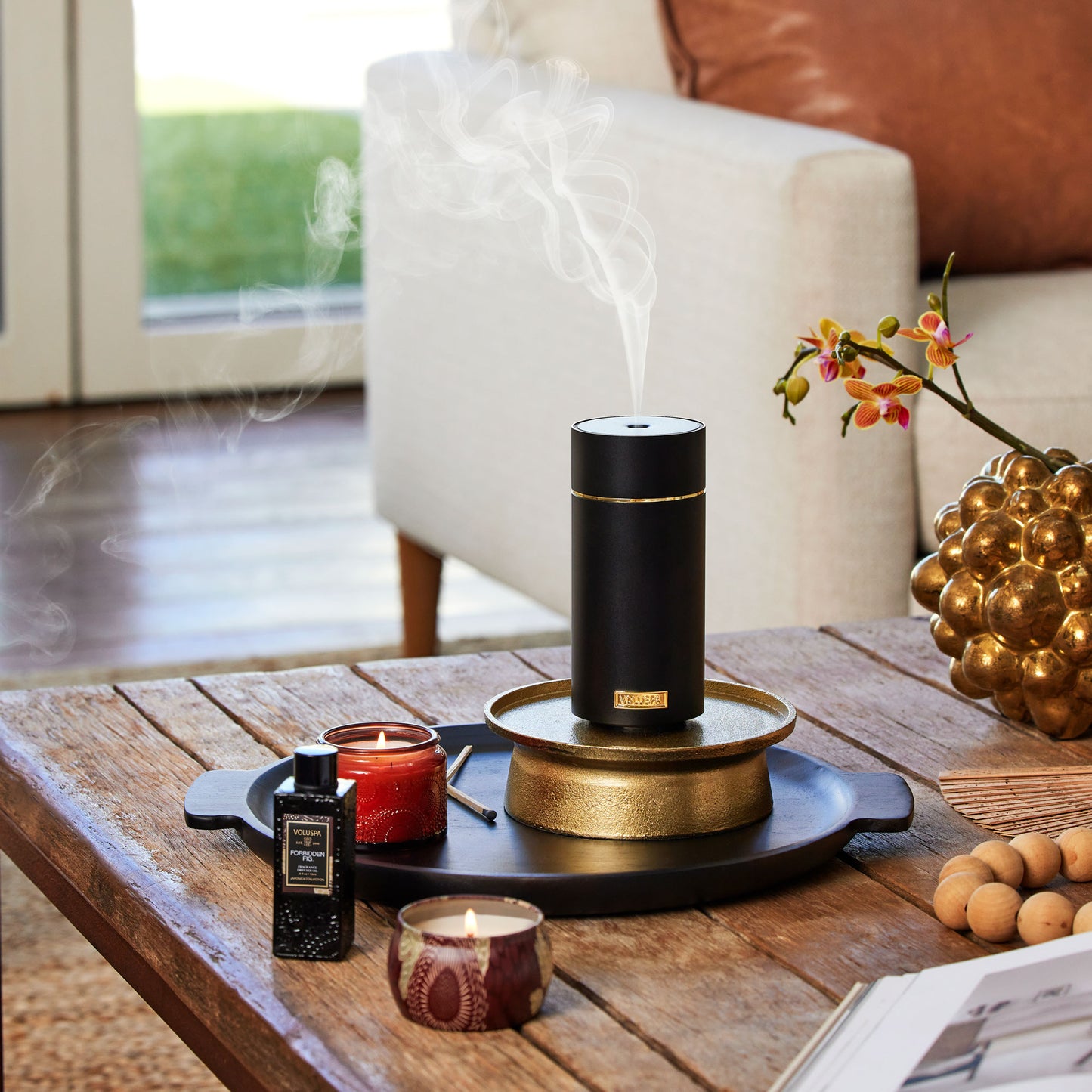 DIFFUSEUR D'HUILE DE PARFUM ULTRASONIQUE - NOIR