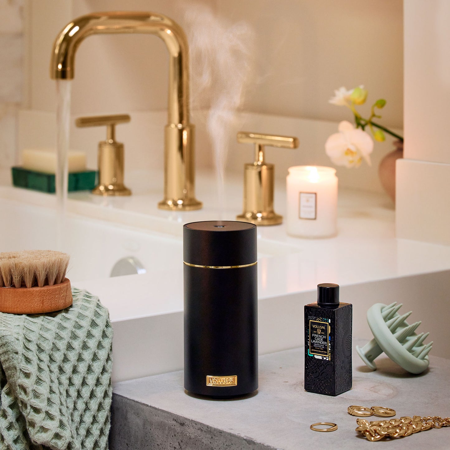DIFFUSEUR D'HUILE DE PARFUM ULTRASONIQUE - NOIR