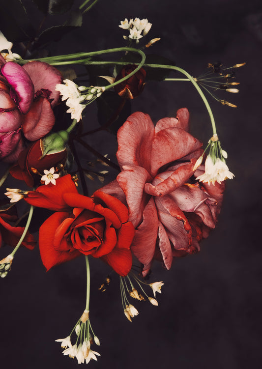 BOUQUET NUANCE DE ROUGE