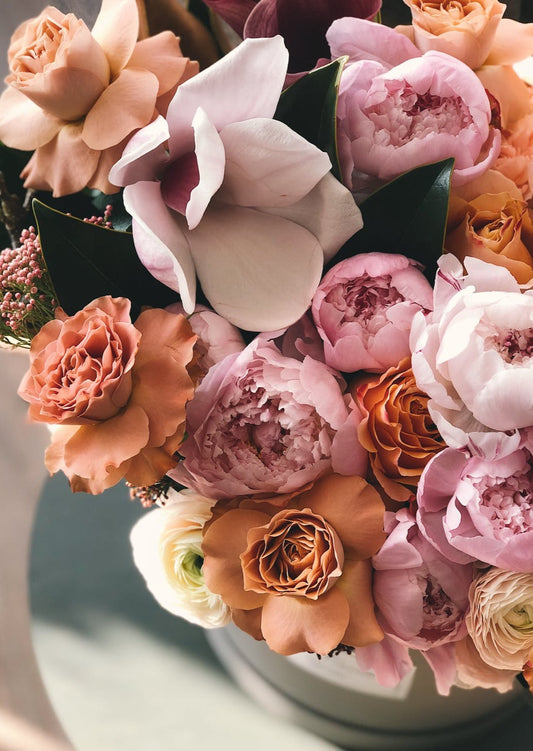 BOUQUET ORANGÉ, PÊCHE & BLUSH