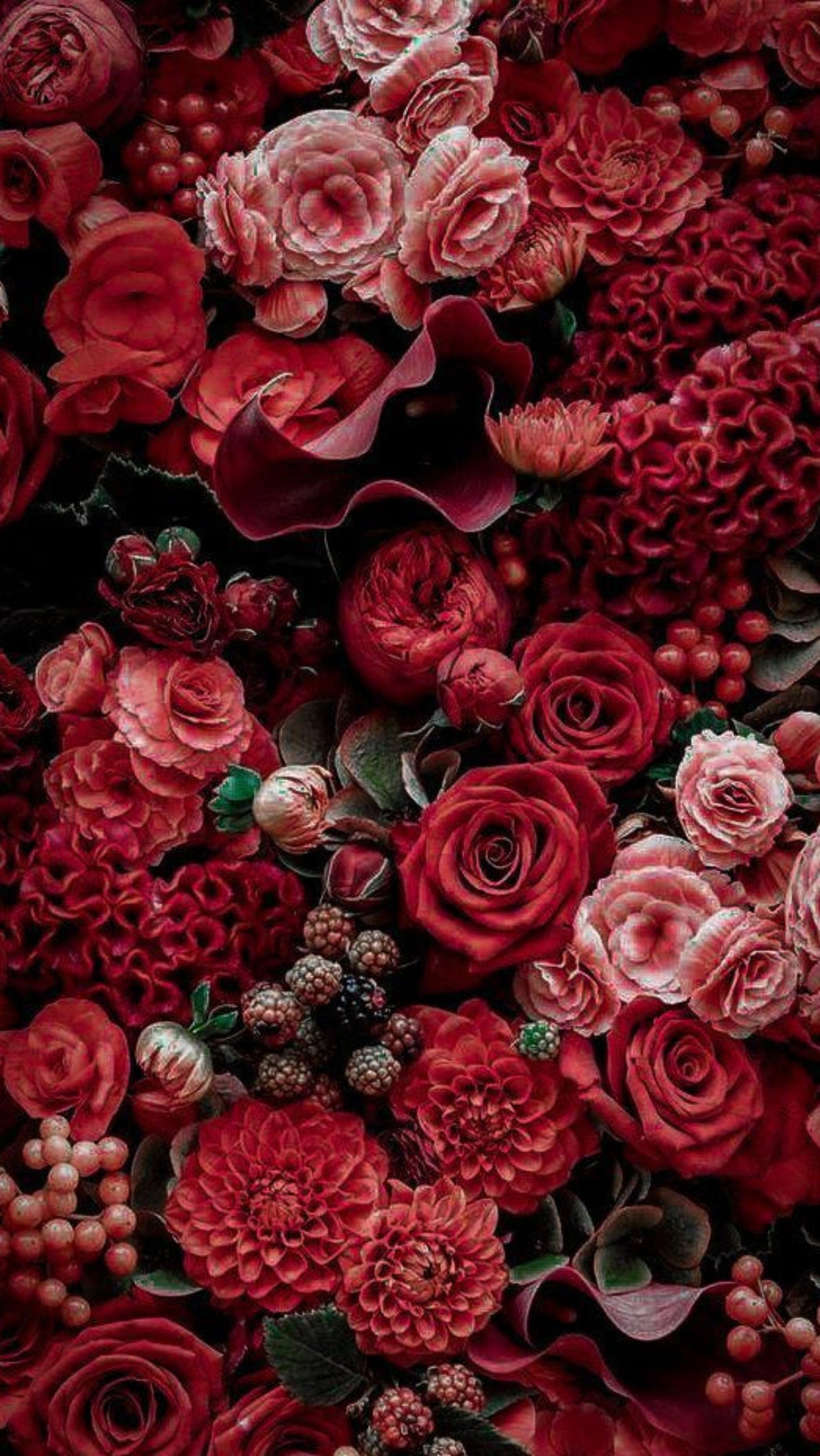 BOUQUET NUANCE DE ROUGE